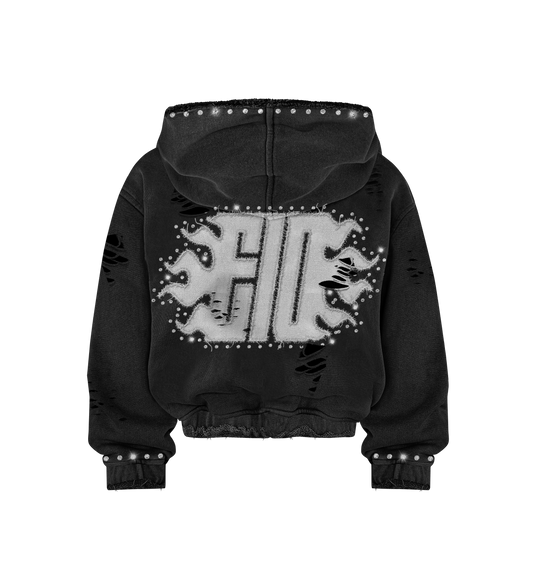 E10 Black 'Ember' Hoodie